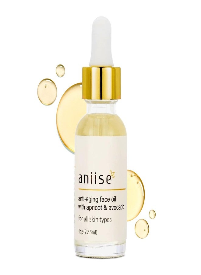 Aniise Face Oil with Apricot and Avocado, Moisturizing, for Face for All Skin Types - All-Natural Serum for Face - With Vitamin C, E, and Grape Seed 1 oz - Image 1